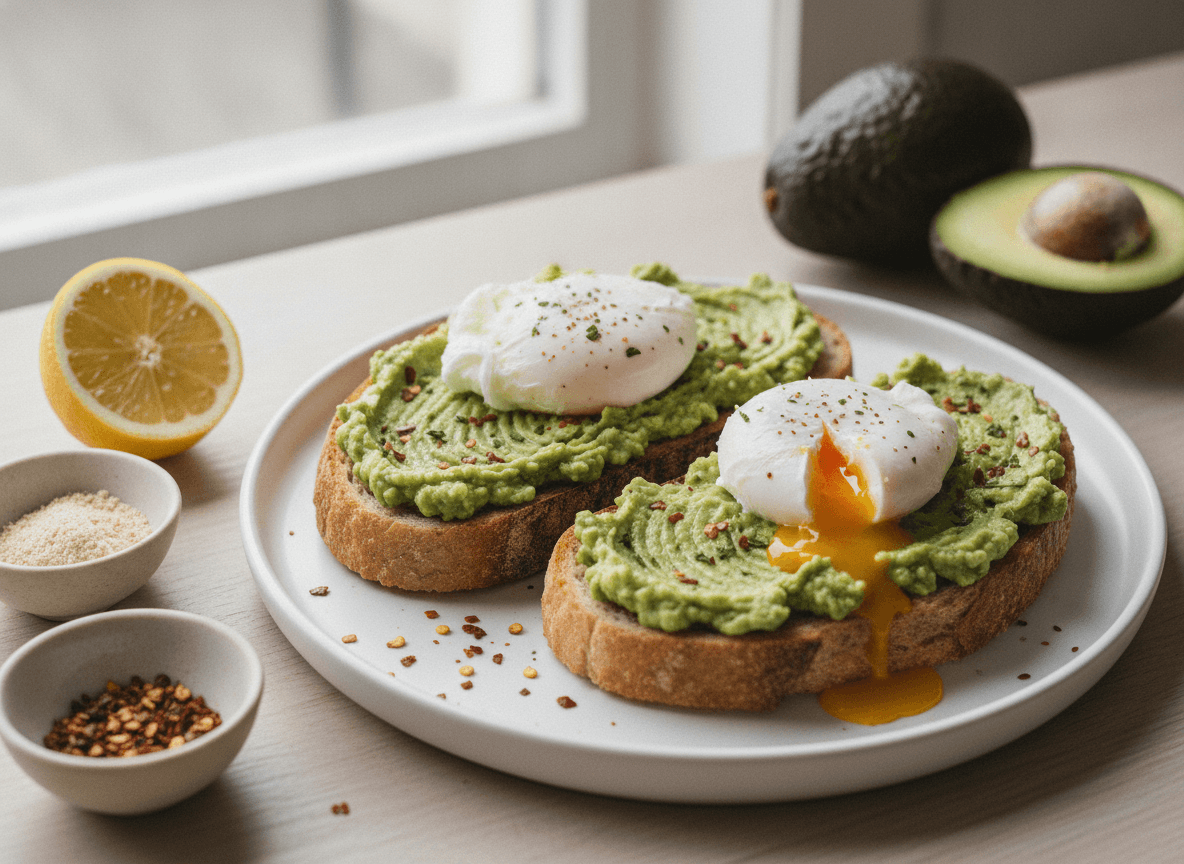 Avocado Toast with Poached Eggs