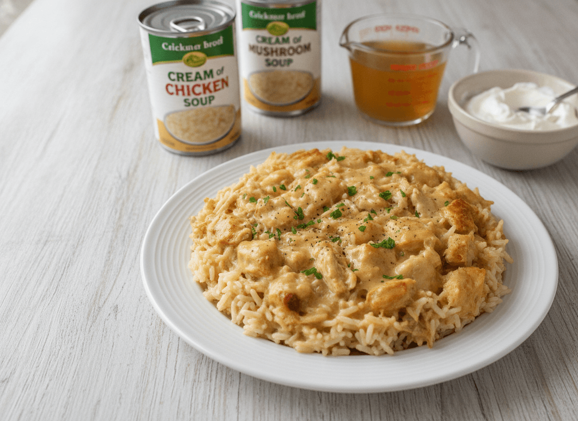 Creamy Chicken and Rice Casserole
