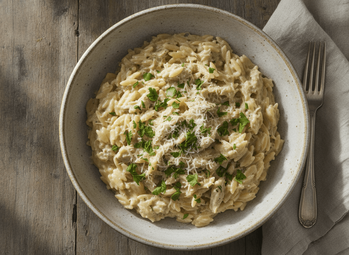 Creamy One-Pot Chicken and Orzo