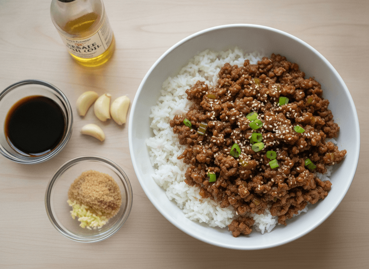 Korean Ground Beef Bowl