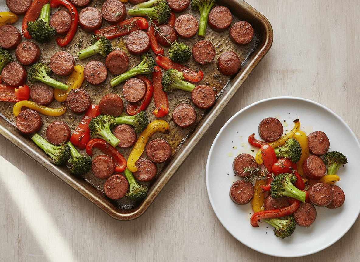 Sheet Pan Sausage and Veggies