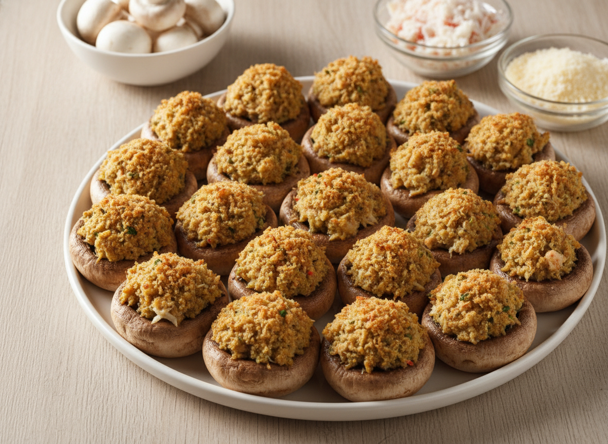 Crab Stuffed Mushrooms