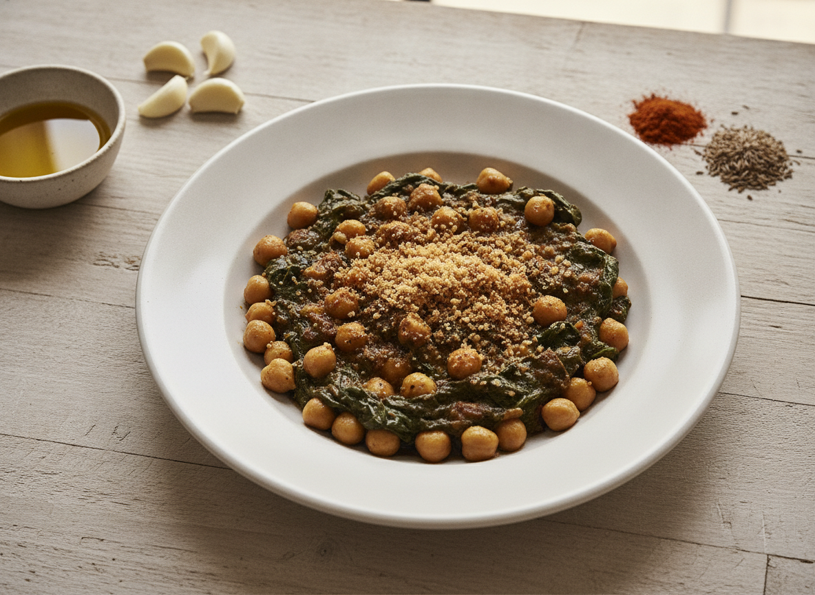 Espinacas con Garbanzos
