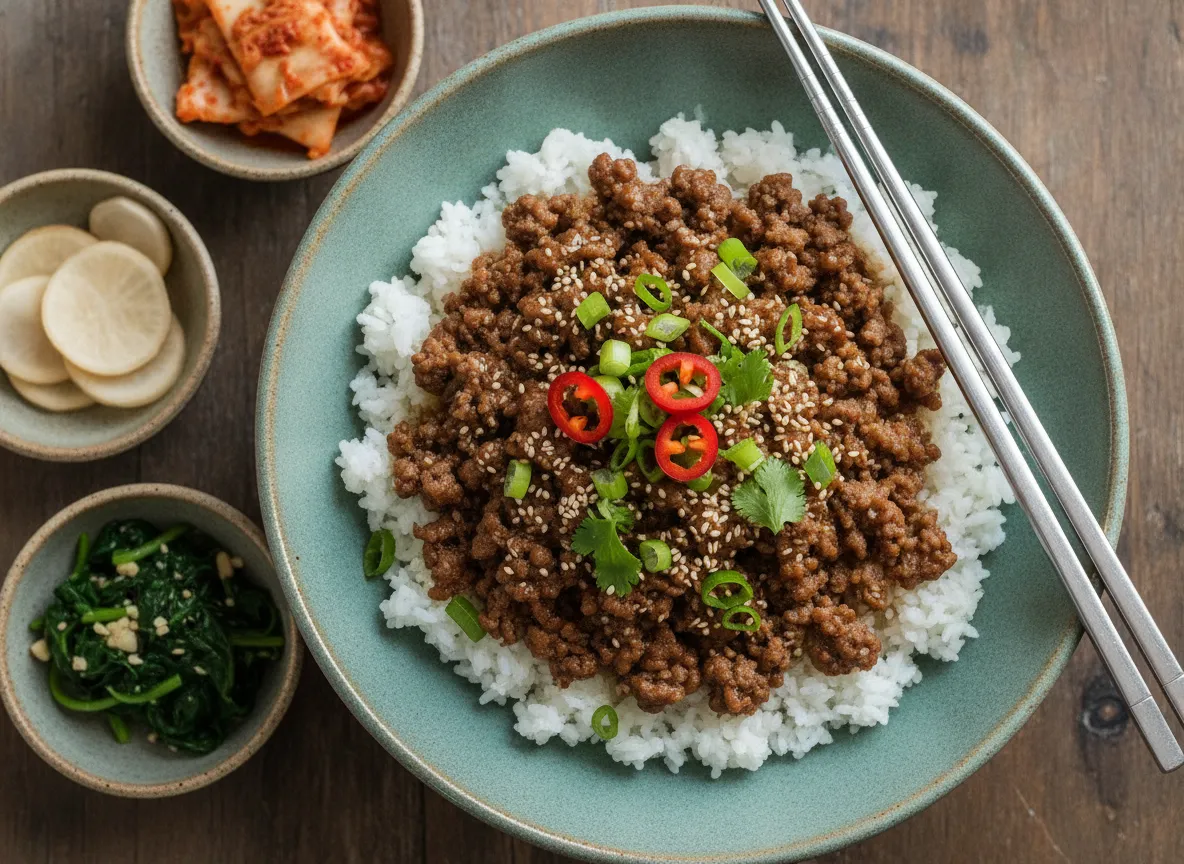 Korean Ground Beef Bowl